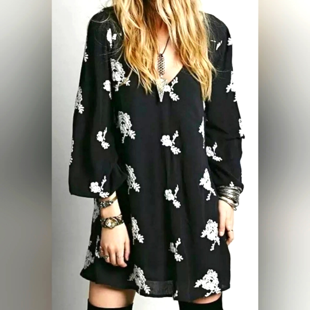 EUCFree People Long Sleeve Dress SZ S